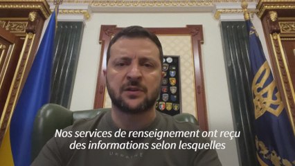 Zelensky accuse Moscou de préparer une fuite radioactive à la centrale occupée