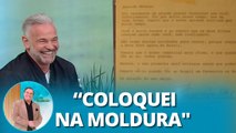 Mateus Carrieri comenta carta que recebeu do Rei Pelé ainda criança