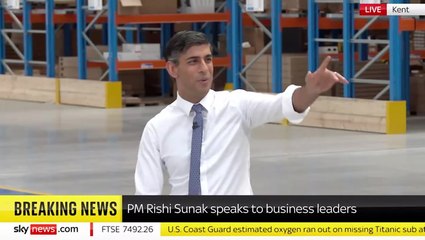 Sunak cracks joke as he reacts to interest rates hitting 15-year high