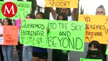Deportistas protestan por cierre de Polideportivo en la Benito Juárez, denuncian amenazas