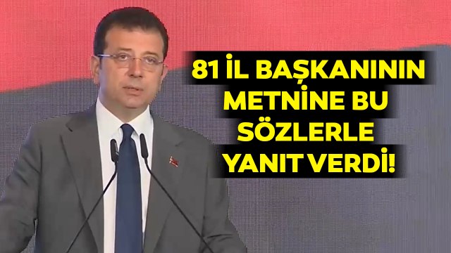 '3-4 Kişinin Hazırladığını Biliyorum' Ekrem İmamoğlu'ndan Gündem Olan CHP Metnine Yanıt