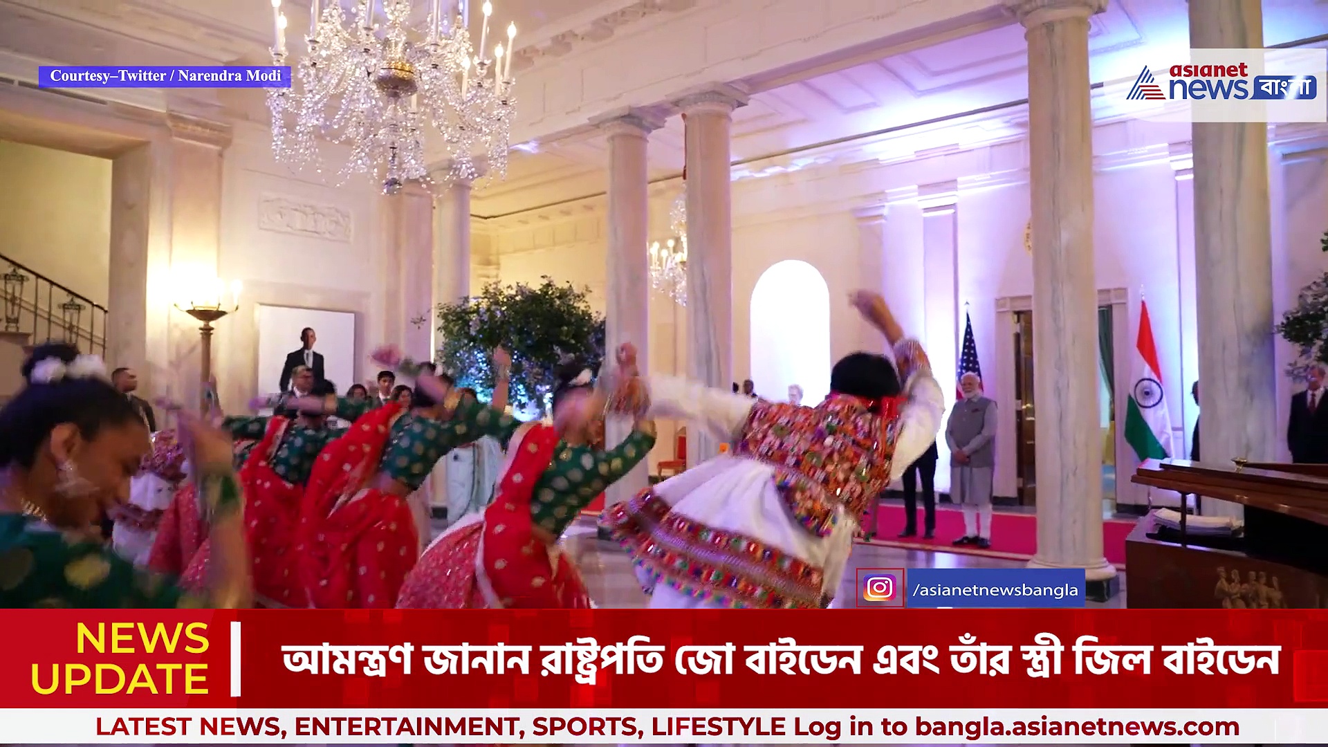 হোয়াইট হাউসে সংবর্ধনা পেয়ে খুশি, বাইডেন দম্পতিকে ধন্যবাদজ্ঞাপন মোদীর