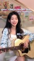 Asian singer is very cute and sweet