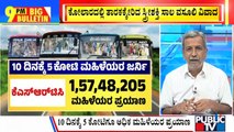 Big Bulletin | 5 Crore Women Travel In Buses For Free In Just 10 Days | HR Ranganath | Public TV