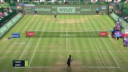 Sinner battles past Sonego to reach Halle last eight