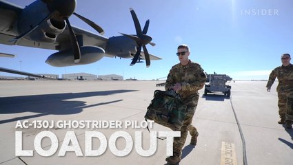 Every item in an Air Force gunship pilot's go bag