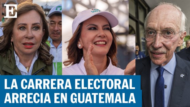 Los principales candidatos en las elecciones de Guatemala