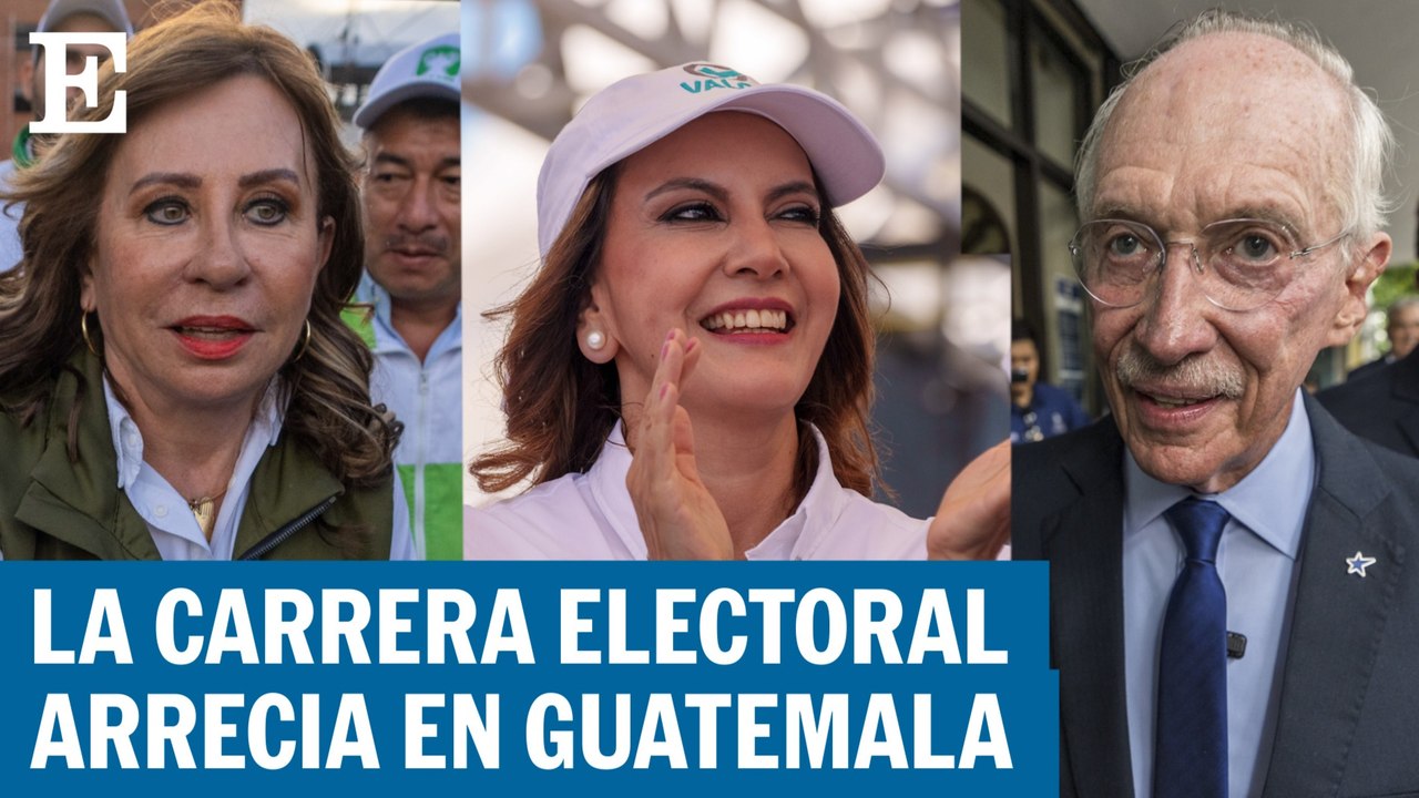 Los principales candidatos en las elecciones de Guatemala