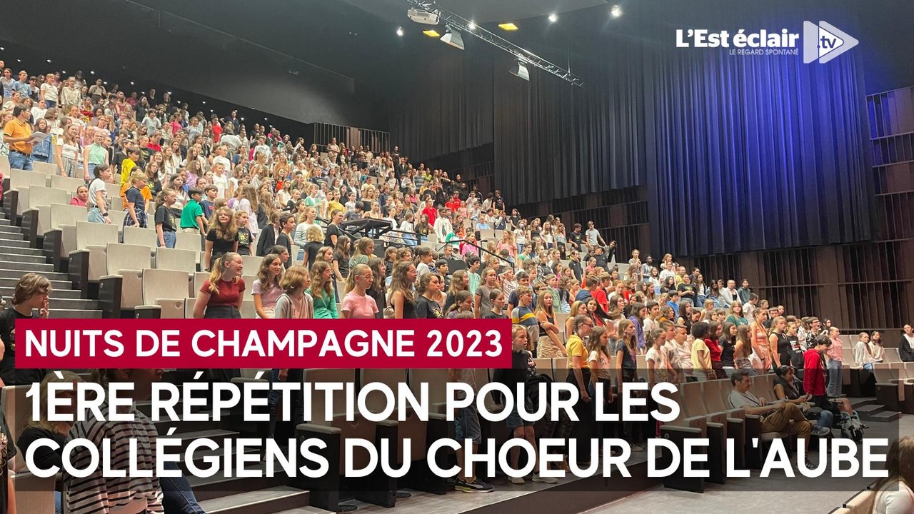 Le Choeur de l'Aube des 36es Nuits de Champagne en pleine préparation