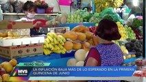 La inflación baja más de lo esperado la primera quincena de junio