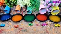 Learn 5 Colors With Mini Cars learn colours with five vehicles Toys For Kids Stop Motion