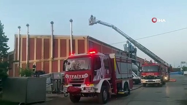 Su soğutma tesisatı yaparken çıkan yangında bir işçi yaralandı