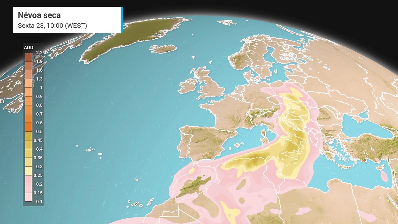 Poeiras do Saara chegam a Portugal no primeiro fim de semana do verão de 2023