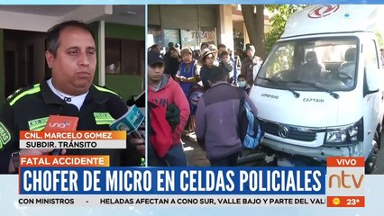 Conductor del micro "H" fue aprehendido, por el accidente en la avenida República