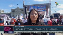Partidos políticos de Guatemala avanzan en el cierre de sus campañas electorales