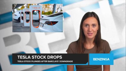 Tesla Stock Plunges After Barclays' Downgrade