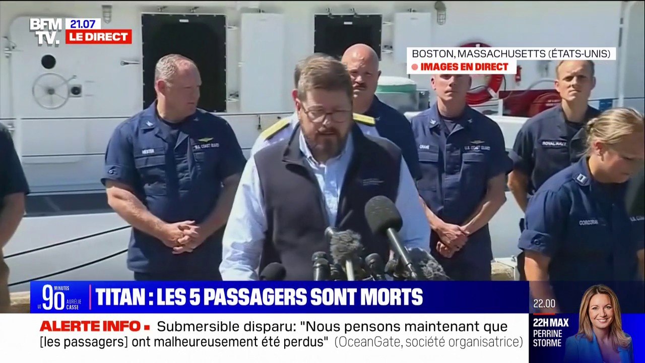 Submersible: "Il n'y a pas de débris de Titanic" où le sous-marin a été retrouvé, selon les garde-côtes