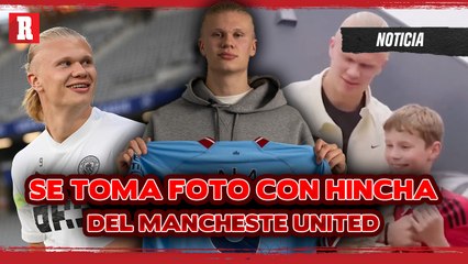 Así REACCIONÓ Erling Haaland con un FANÁTICO DEL MANCHESTER UNITED