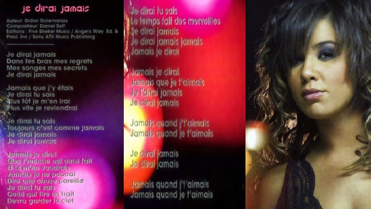 CHIMÈNE BADI — Je dirai jamais | CD Album de Chimène Badi : Le Miroir