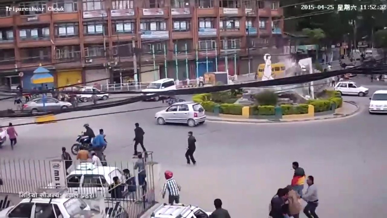 Earthquake on Kathmandu, Nepal