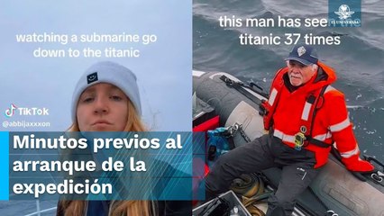 Antes de su desaparición, mujer grabó al "Titán"