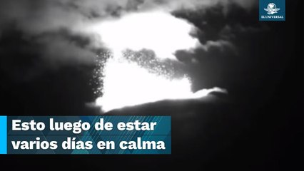 Registran explosión del Popocatépetl la madrugada de este 22 de junio