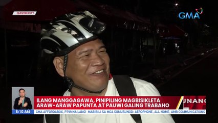 Ilang manggagawa, pinipiling magbisikleta araw-araw papunta at pauwi galing trabaho | UB