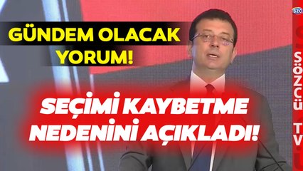 Bu Sözler Çok Konuşulacak! Ekrem İmamoğlu Seçimin Kaybedilme Nedenlerini Açıkladı