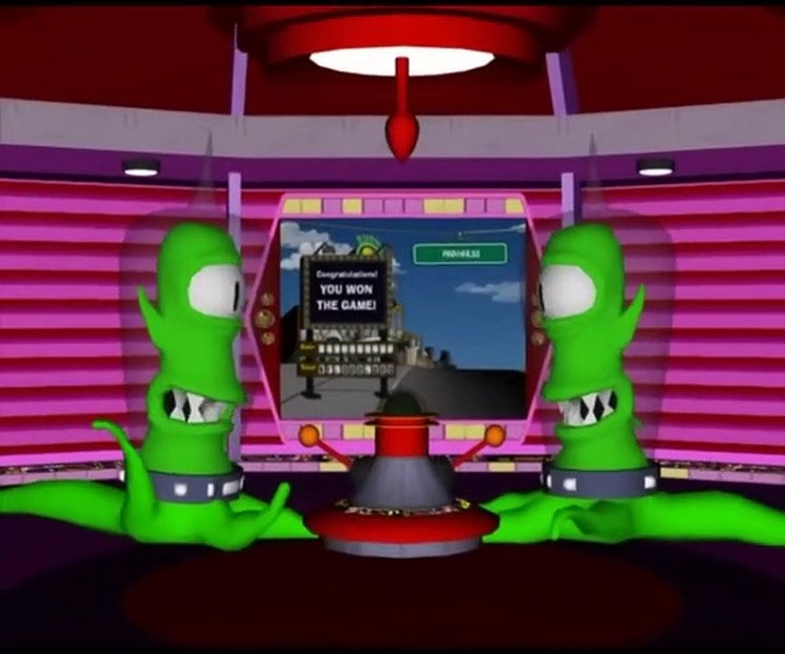 The Simpsons: Road Rage - Full Ending and Credits Sequence