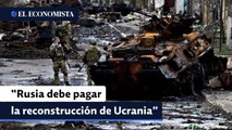 Aliados de Ucrania quieren que Rusia pague reconstrucción