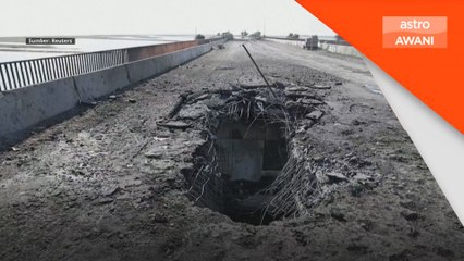 Rusia dakwa serangan ukraine rosakkan jambatan Crimea