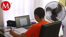 Estudiantes retoman las clases en línea debido a las altas temperaturas en Coahuila