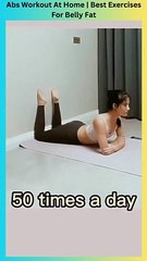 Abs Workout At Home  Best Exercises For Belly Fat