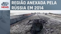 Kiev bombardeia ponte de ligação com a Crimeia