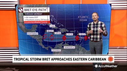 Tropical Storm Bret gets company on its way toward the Caribbean