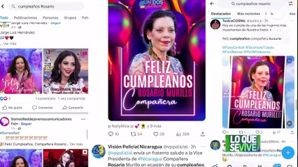 Rosario Murillo, celebra un año más de amor y entrega a la patria nicaragüenses