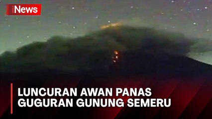 Pagi Ini Gunung Semeru Luncurkan Awan Panas Guguran Sejauh 3.500 Meter