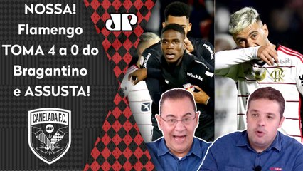 "O Flamengo FOI ATROPELADO DO INÍCIO AO FIM! Cara, PARECIA que o Bragantino..." 4 a 0 é CRITICADO!