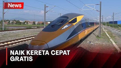 Masyarakat Bisa Coba Naik Kereta Cepat Jakarta-Bandung Gratis selama 90 Hari