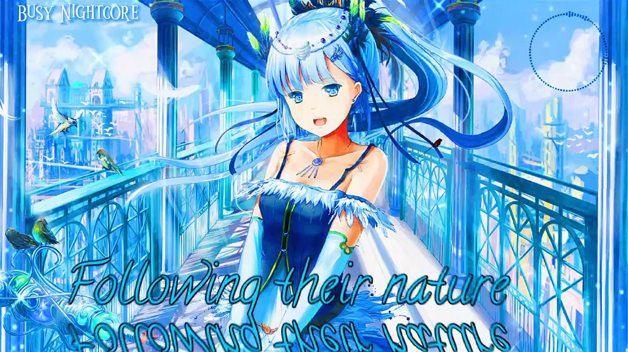 Nightcore]-Hiding in the blue ♪lyrics♪