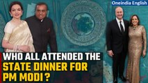 PM Modi State Dinner: World’s richest business tycoons join PM Modi at White House | Oneindia News