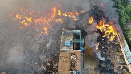 Manisa'daki yangın 14'üncü saatinde