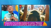 Alejandro Fernández pide salirse de su show si no quieren oír mátalas