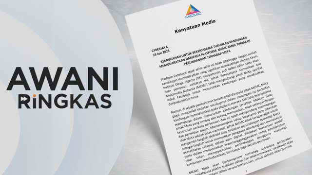 AWANI Ringkas: MCMC ambil tindakan terhadap Meta