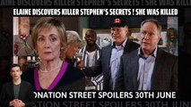 Elaine discovers killer Stephen’s secrets ! she was killed _ Coronation Street s