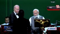 Modi'nin onuruna yemek veren Biden'dan ilginç hareketler