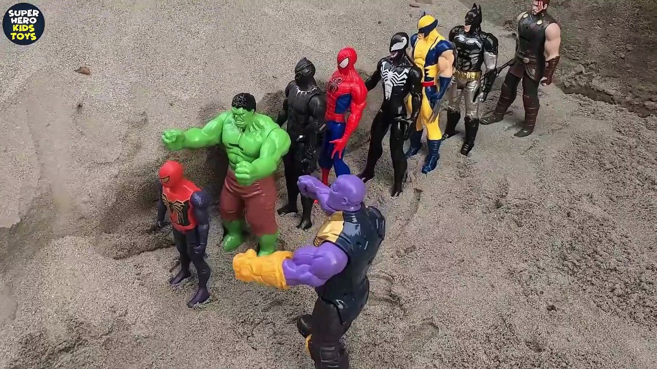 Avengers Superheroes Toys, Hulk vs Spider-man, Thanos vs Ironman, Captain America, Venom, Kids toys