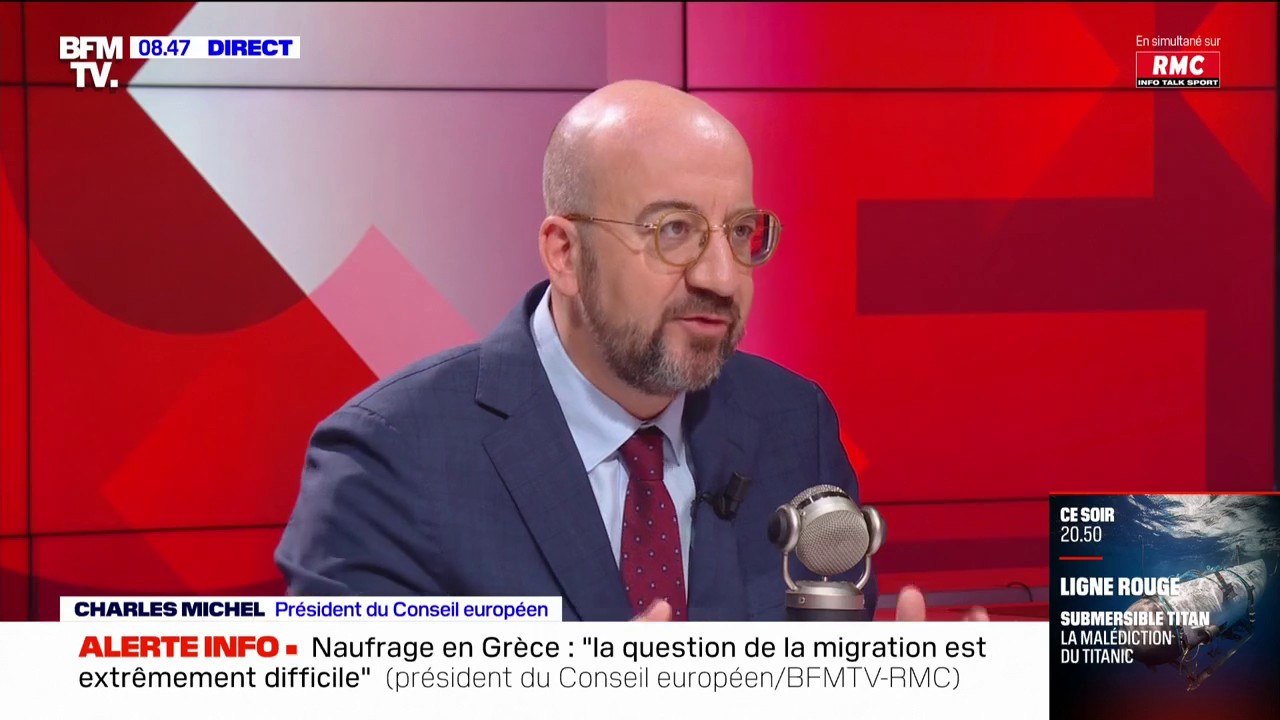 "L'Europe sera plus protégée, plus solide avec l'Ukraine": Charles Michel favorable à l'entrée de l'Ukraine dans l'Union européenne