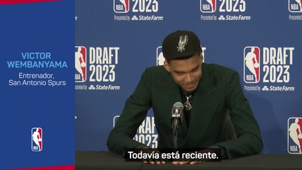 Si juega con el mismo sentimiento puede ser TOP: Wembanyama, emocionado, tras ser 1º del draft