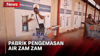 Eksklusif! Melihat Pabrik Pengemasan Air Zam Zam di Makkah